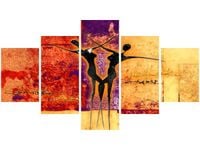 75CM 120 OBRAZ 5 ELEM TANIEC ŚCIENNY DRUK