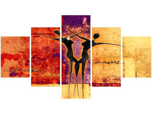 75CM 120 OBRAZ 5 ELEM TANIEC ŚCIENNY DRUK na Arena.pl