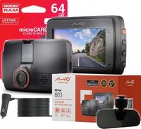 Wideorejestrator MIO MiVue 803 1440p 2,5K 140° Wi-fi GPS + karta 64GB