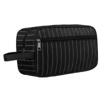 kosmetyczka podróżna z materiału syntetycznego w czarnym kolorze - rovicky