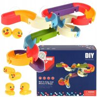 Tor Wodny Zjeżdżalnia do Kąpieli Zabawka do Wody Wanny Kulki Kaczka Ślizg