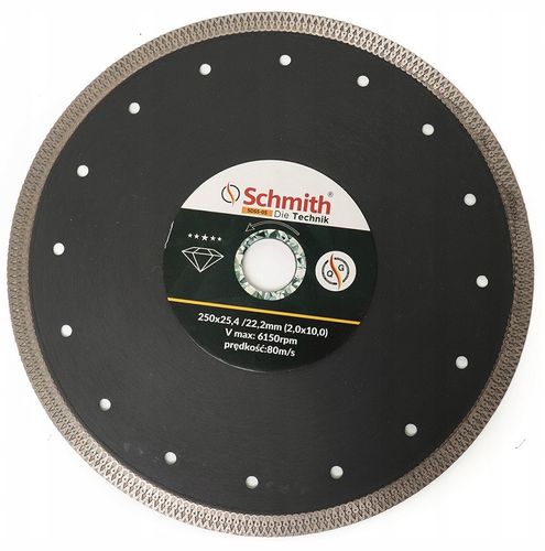 TARCZA DIAMENTOWA 250MM 25,4 GRESU PŁYTEK SCHMITH na Arena.pl