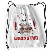 Plecak Sportowy Szkolny Dla Mateusza Syna Dziecka Z Nadrukiem Ze Zdjęciem