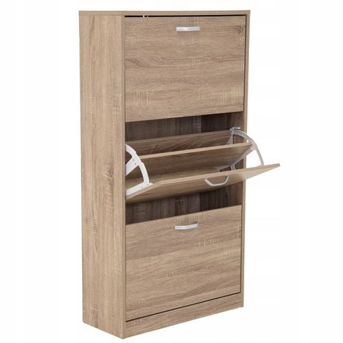 szafka na buty regał 3 komory obuwie komoda pojemna do przedpokoju regał na Arena.pl