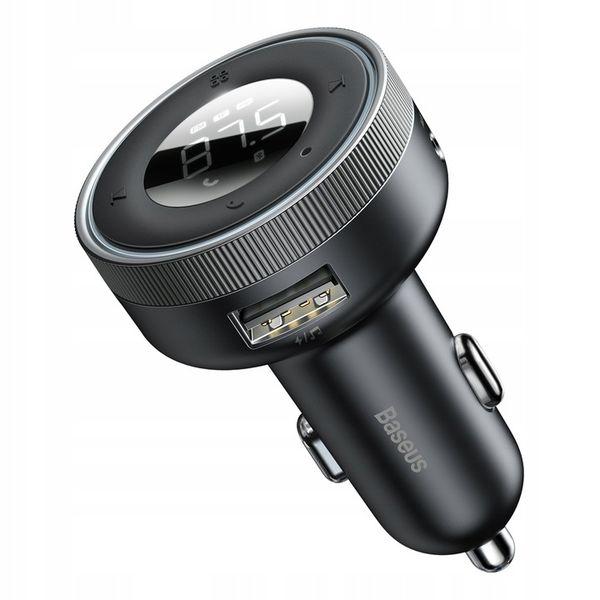 BASEUS TRANSMITER FM BLUETOOTH ŁADOWARKA SAMOCHODOWA USB 2.4A PD TF AUX zdjęcie 15