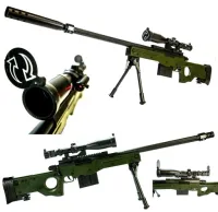 KARABIN PISTOLET NA KULKI PLASTIKOWE SNAJPERSKI SNAJPERKA LUNETA 800 KULEK