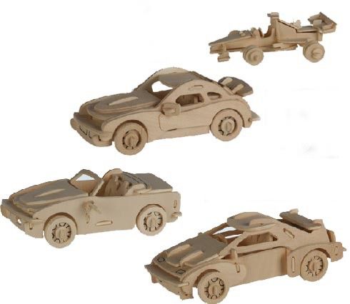Drewniane Puzzle 3D samochód na Arena.pl