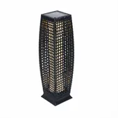 LAMPA SOLARNA OGRODOWA POLIRATTAN 50 CM LED