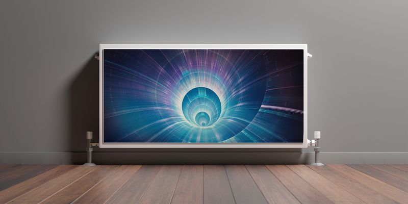 Osłona MAGNETYCZNA Grzejnika Tunel Abstrakcja Efekt 3D 120cm x 60cm zdjęcie 3