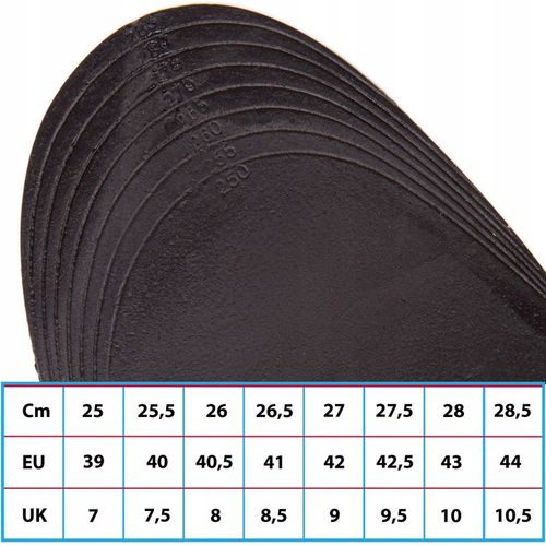 PODWYŻSZAJĄCE WKŁADKI do butów korekcja wzrostu dodają 5 cm 39-44 na Arena.pl