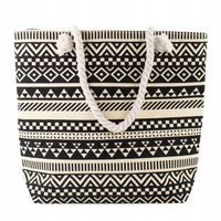 TORBA damska duża PLAŻOWA koszyk shopper LATO na ramię pojemna