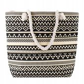 TORBA damska duża PLAŻOWA koszyk shopper LATO na ramię pojemna