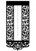 2. Panel EKRAN ażurowy firana kryształ GLAMUR KOLO