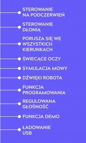 Robot KNABO SMART Kosmiczny Zwiadowca Sterowany Pilot Kolor Biało Niebieski na Arena.pl