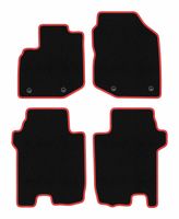 Dywaniki welurowe CARLUX-RED do Honda City V FL 2011-2013 czarne