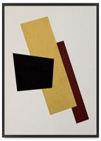 Plakat geometria minimalizm Lyubov Popova 30x40 cm w czarnej ramie