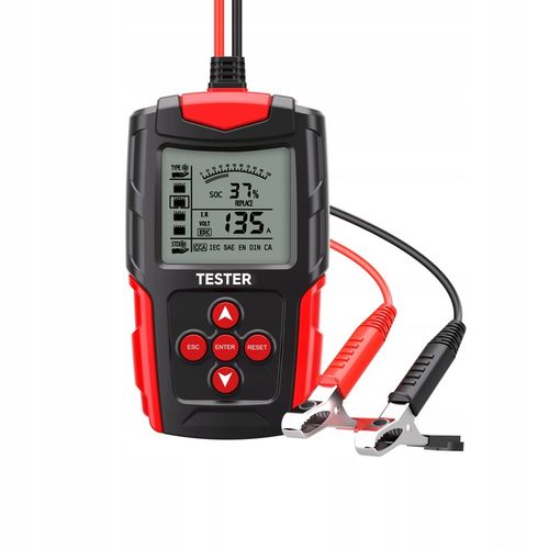 Cyfrowy Tester Akumulatora Miernik do Baterii Akumulatorów 12V 24V LCD na Arena.pl
