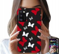 ETUI DO SAMSUNG GALAXY A41 - KOKARDKI CZERWONO BIAŁE MYSZKA, WZORY
