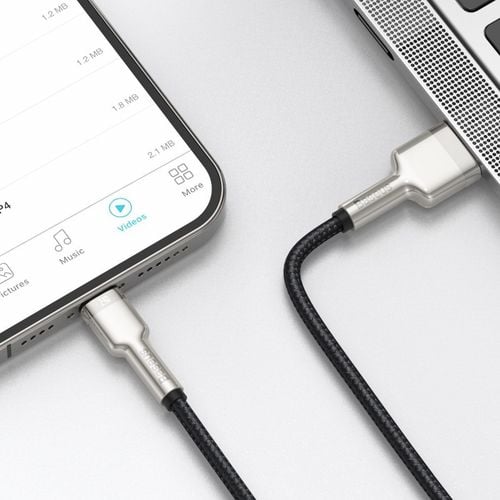 kabel usb do lightning baseus cafule, 2.4a, 1m (czarny) na Arena.pl