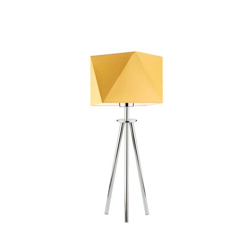 Lampka stołowa na 3 nogach SOVETO z abażurem w kształcie diamentu na Arena.pl