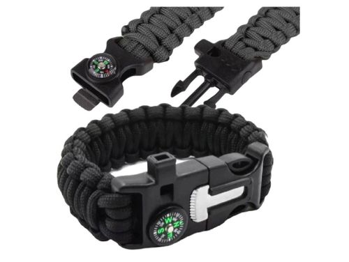 Bransoletka survival 5w1 paracord krzesiwo kompas na Arena.pl
