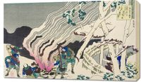 Obraz 100x60cm Minamoto no Muneyuki Ason, Hokusai Japoński Vintage do Salon