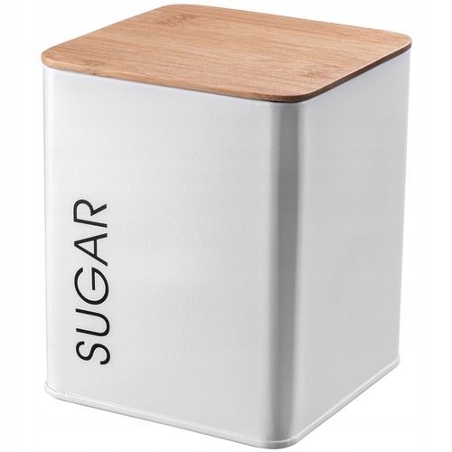 POJEMNIK Z POKRYWKĄ PUDEŁKO BIAŁE NA CUKIER na Arena.pl