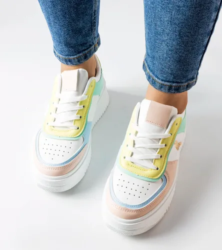 Kolorowe sneakersy na platformie Gidle 37 na Arena.pl