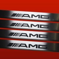 Listwa progowa MERCEDES C W202 AMG Stal nierdzewna 304 mat 4szt