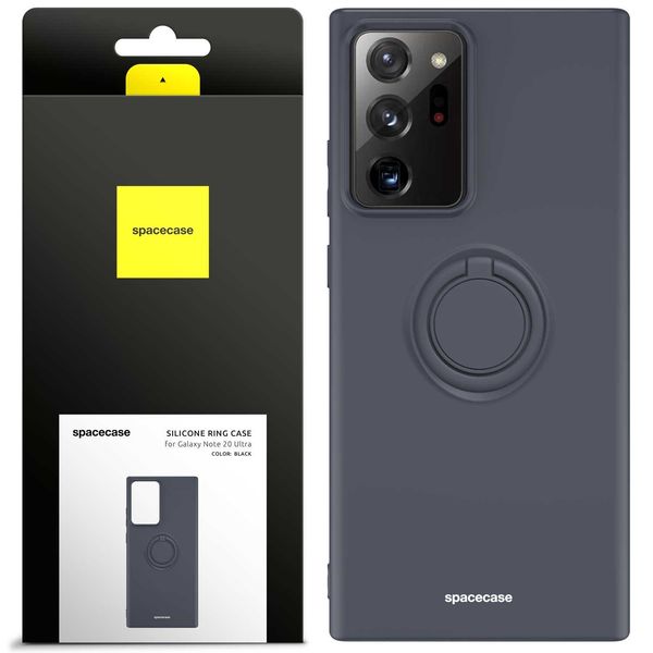 Spacecase Silicone Ring Galaxy Note 20 Ultra Black zdjęcie 1