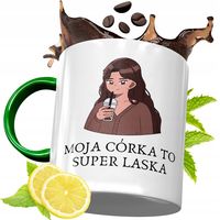 Kubek Zielony Dla Córki Dzień Dziecka Na Prezent Z Nadrukiem Ze Zdjęciem