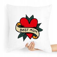 Poduszka Prezent Upominek Dla Mamy Best Mom Z Nadrukiem Ze Zdjęciem