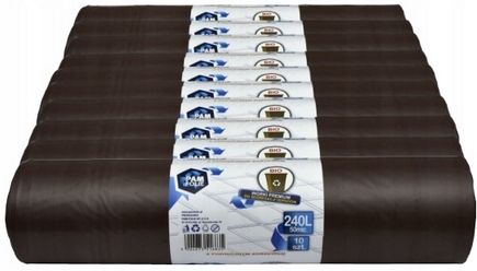 Worki na śmieci BIO 240L na śmieci biodegradowalne BARDZO MOCNE na Arena.pl