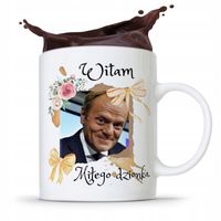 Kubek Donald Tusk Po Platforma Miłego Dzionka Z Nadrukiem Ze Zdjęciem