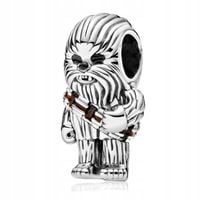 Zawieszka SREBRO 925 Charms Koralik Star Wars Chewbacca Gwiezdne Wojny