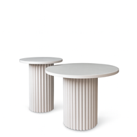 Zestaw 2 stolików kawowych matello nowoczesny funkcjonalny kaszmir