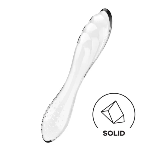 satisfyer dazzling crystal 1 przezroczysta szklana forma intymna na Arena.pl