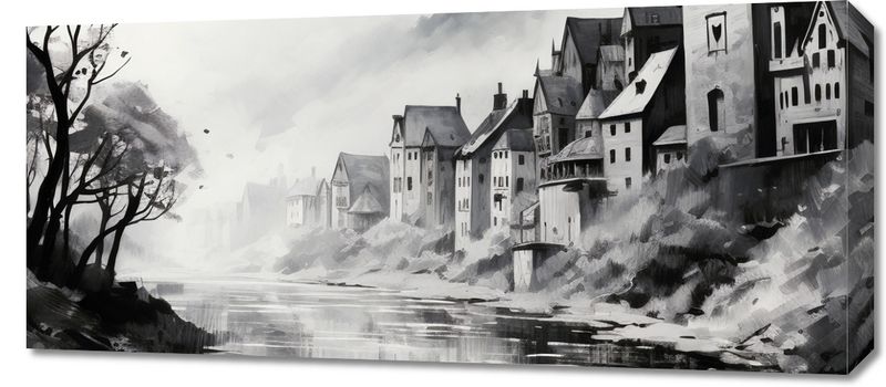 Obraz 90x40cm Mglisty Refleks zdjęcie 1