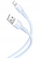 kabel przewód ładowarka mocny xo nb212 usb - usb c typ c 1,0 m 2,1a blue