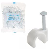 UCHWYTY KABLOWE KLIPSY DO KABLI 100SZT 7MM