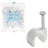 UCHWYTY KABLOWE KLIPSY DO KABLI 100SZT 7MM