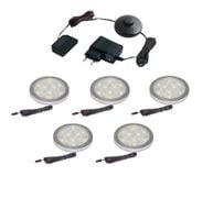 Oświetlenie mebli 5 x oprawa LED Hestia b/zimna  zestaw