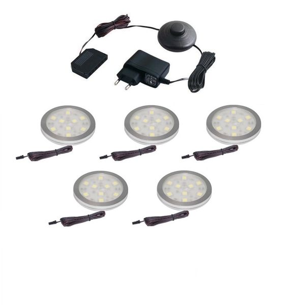 Oświetlenie mebli 5 x oprawa LED Hestia b/zimna  zestaw zdjęcie 1