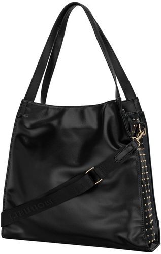 TOREBKA DAMSKA MONNARI Czarna Na Ramię SHOPPER Ćwieki Dżety DŁUGI PASEK na Arena.pl