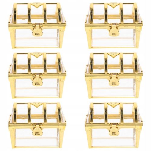 6 SZTUK PLASTIKOWE PUDEŁKO NA SKARBY SKRZYNIA SKARBÓW ETUI SKRZYNIA na Arena.pl