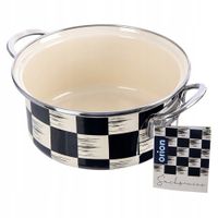 Garnek EMALIOWANY do gotowania tradycyjny na gaz indukcję 20 cm 2,2L