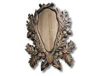 Trofeum pod poroże jelenia drewniana podstawa jeleń prezent dla myśliwego