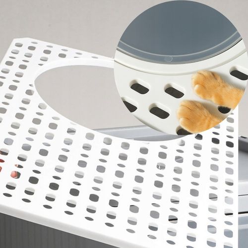 KUWETA DLA KOTA Z SZUFLADĄ ZAMKNIĘTA DUŻA KRYTA NA ŻWIREK TOALETA ŁOPATKA na Arena.pl