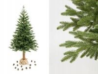 Piękna Choinka świerk kaukaski premium PE na pniu 220 cm