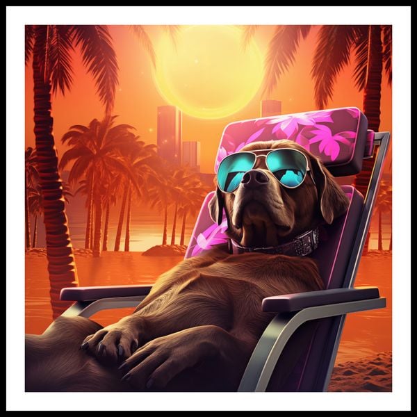 Plakat 60x60cm Lato w Stylu zdjęcie 3